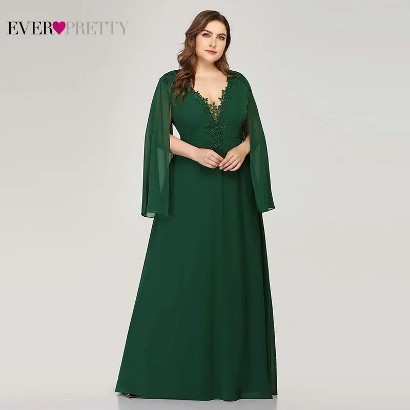 Elegant Plus Size Mother Of The Bride Dresses For Weddings Ever Pretty Lace A-Line V-Neck Long Sleeve Formal Dinner Gowns 2019
Elegant Plus Size Mother Of The Bride Dresses For Weddings Ever Pretty Lace A-Line V-Neck Long Sleeve Formal Dinner Gowns 2019