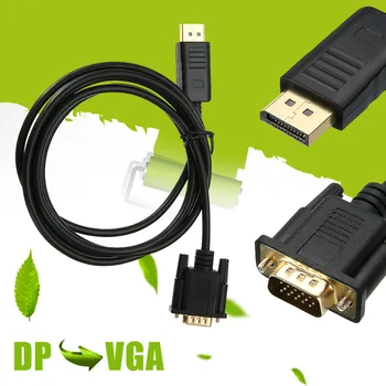 Mayitr 1.8M HDMI DP Male To VGA HD-15 Male Cable 1080p High Quality Display Port to VGA Converter Adapter For PC Laptop
Mayitr 1.8M HDMI DP Male To VGA HD-15 Male Cable 1080p High Quality Display Port to VGA Converter Adapter For PC Laptop