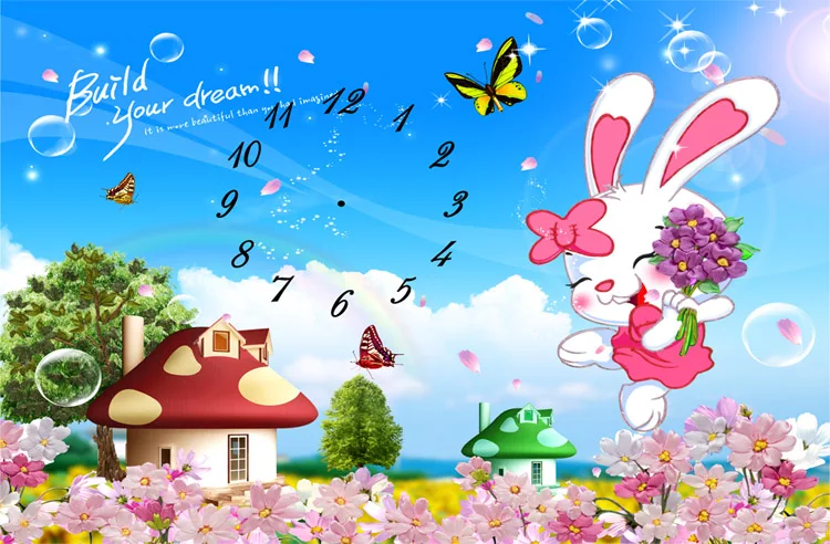 DIY 3D Ribbon Embroidery cross stitch kits sets handmade needlework/cartoon rabbit Children girl's Kid's Room Watch Decor Clock
DIY 3D Ribbon Embroidery cross stitch kits sets handmade needlework/cartoon rabbit Children girl's Kid's Room Watch Decor Clock