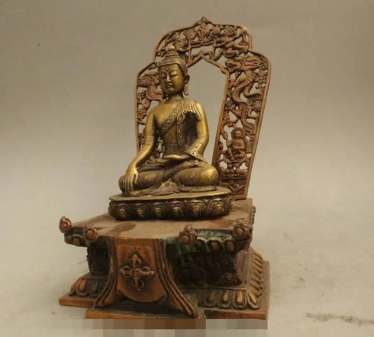S02969 8" Tibet Temple Bronze Siddhartha Sakyamuni Shakyamuni Amitabha Buddha Statue (B0328)
S02969 8" Tibet Temple Bronze Siddhartha Sakyamuni Shakyamuni Amitabha Buddha Statue (B0328)
