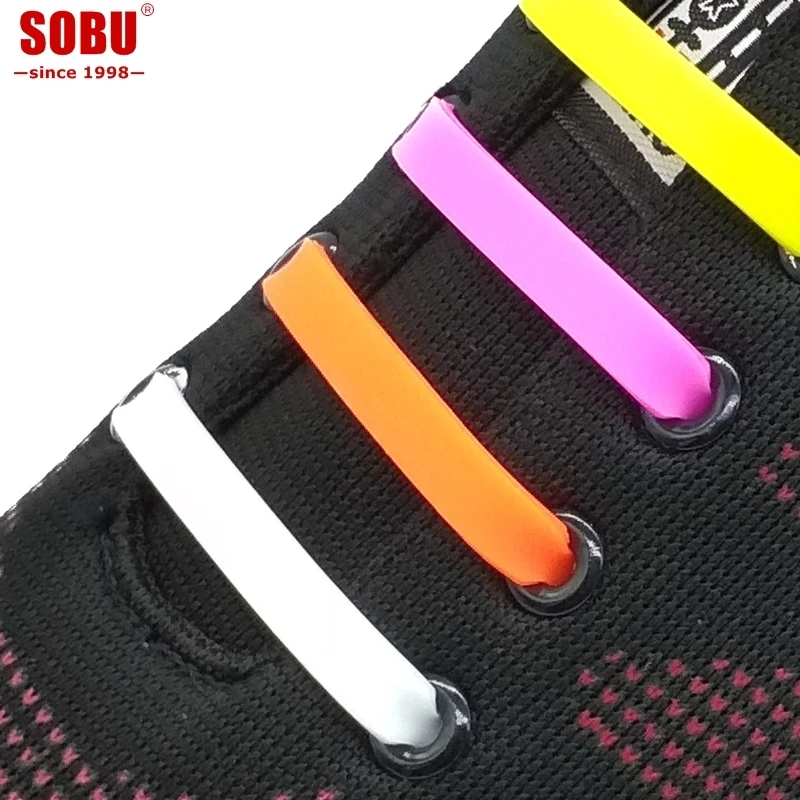 SOBU Brand 12pcs/lot No Tie Elastic Silicone Shoelaces For Various people Lacing Same Size Shoes Laces
SOBU Brand 12pcs/lot No Tie Elastic Silicone Shoelaces For Various people Lacing Same Size Shoes Laces