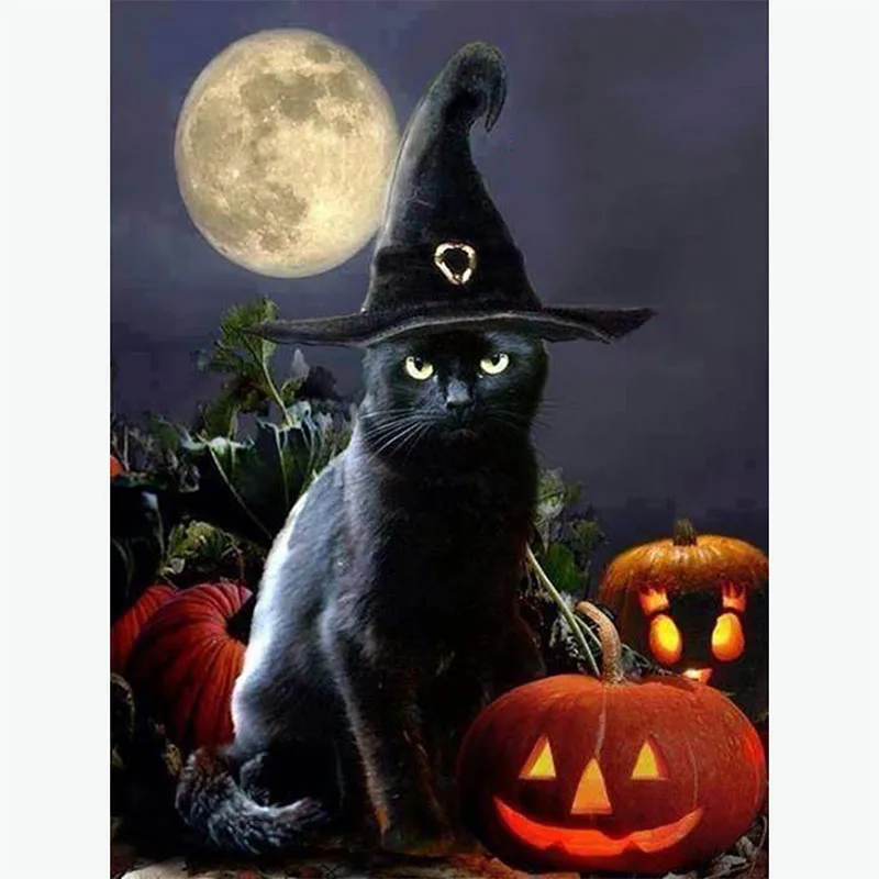 5D DIY Full Round Resin Diamond Mosaic Diamond Embroidery Diamond Painting HalloWeen Cat Cross Stitch Handmade Decor Paintings
5D DIY Full Round Resin Diamond Mosaic Diamond Embroidery Diamond Painting HalloWeen Cat Cross Stitch Handmade Decor Paintings