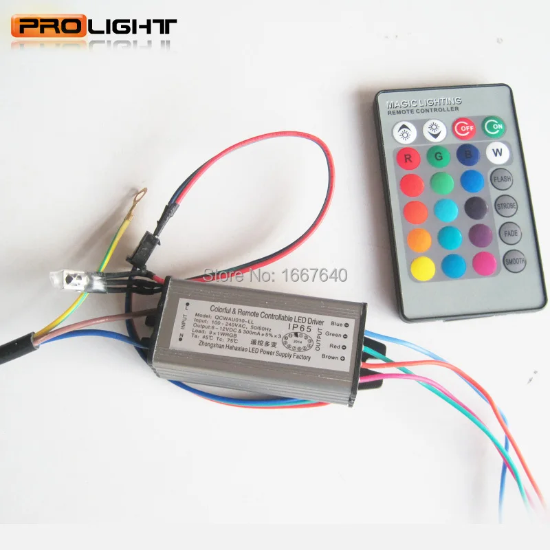 2pcs 10W RGB IP67 Waterproof Integrated LED Driver Constant Current AC100-240V 900mA+24key controller for 10W RGB flood light
2pcs 10W RGB IP67 Waterproof Integrated LED Driver Constant Current AC100-240V 900mA+24key controller for 10W RGB flood light