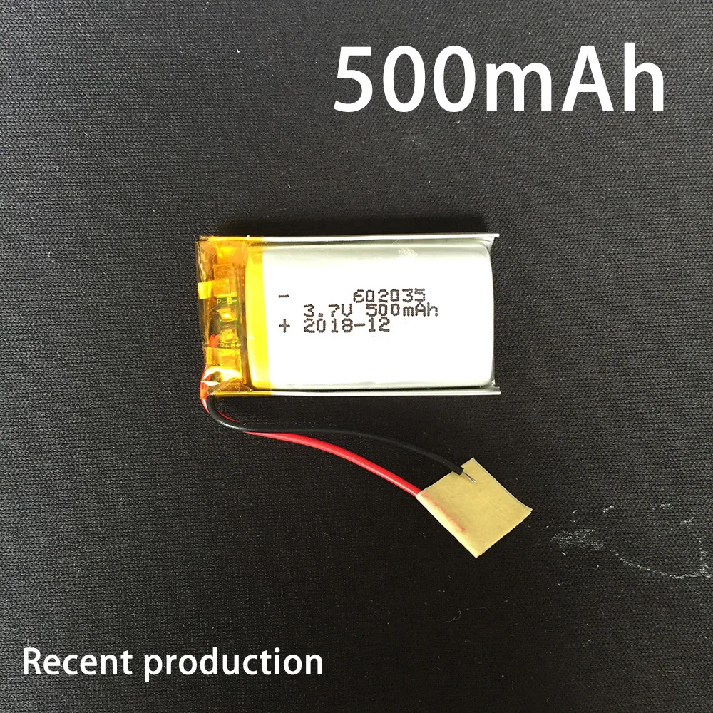 Free shipping Polymer battery 500 mah 3.7 V 602035 smart home MP3 speakers Li-ion battery for dvr,GPS,mp3,mp4,cell phone,speaker
Free shipping Polymer battery 500 mah 3.7 V 602035 smart home MP3 speakers Li-ion battery for dvr,GPS,mp3,mp4,cell phone,speaker