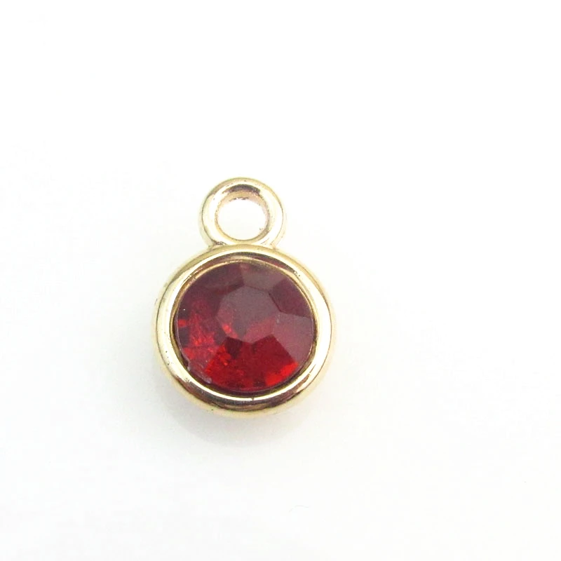 Wholesale 100pcs red crystal floating dangle charm Gold Birthstone Charm lobster clasp charm pendant for DIY Women Jewelry
Wholesale 100pcs red crystal floating dangle charm Gold Birthstone Charm lobster clasp charm pendant for DIY Women Jewelry