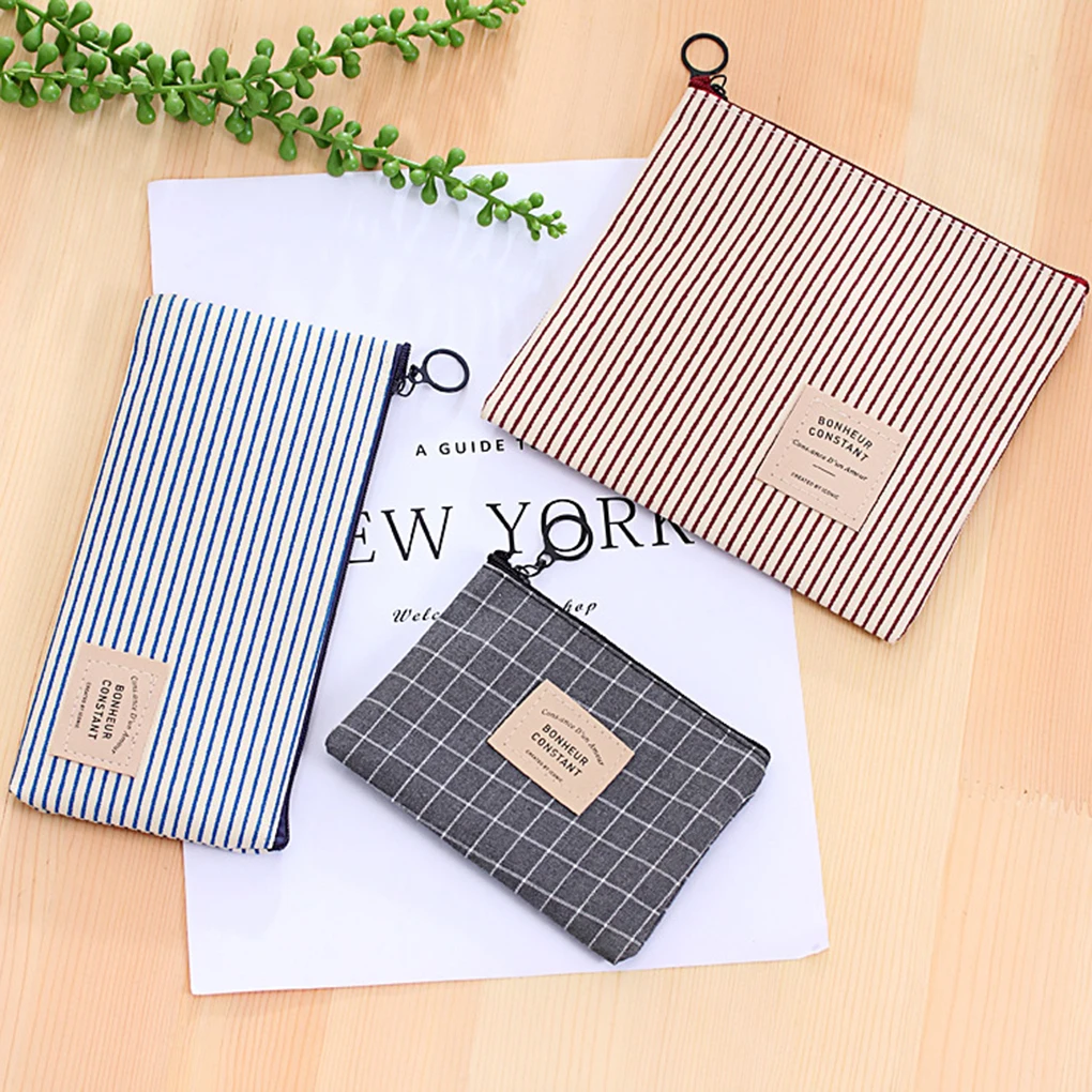 Simple Canvas Zipper Pencil Case Portable Key Coin Purse Cosmetic Makeup Bag Stationery Storage Pouch Pen Bag
Simple Canvas Zipper Pencil Case Portable Key Coin Purse Cosmetic Makeup Bag Stationery Storage Pouch Pen Bag