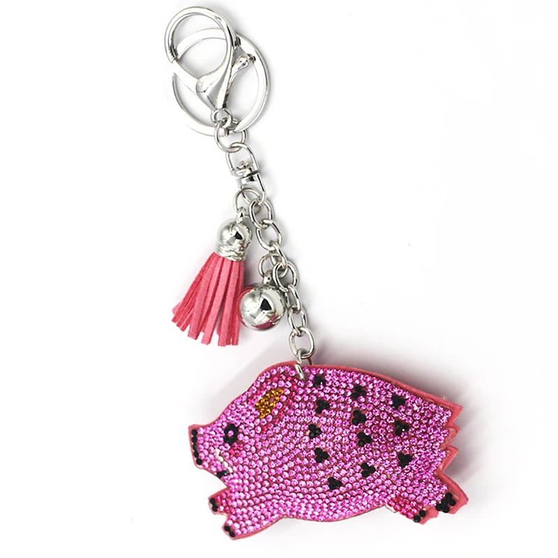 New Arrival PU Leather Keychain Girl's Romantic Rhinestone Cute Pig Pendant Key Chains Women Rhinestone Bag Charms Keychain Gift
New Arrival PU Leather Keychain Girl's Romantic Rhinestone Cute Pig Pendant Key Chains Women Rhinestone Bag Charms Keychain Gift