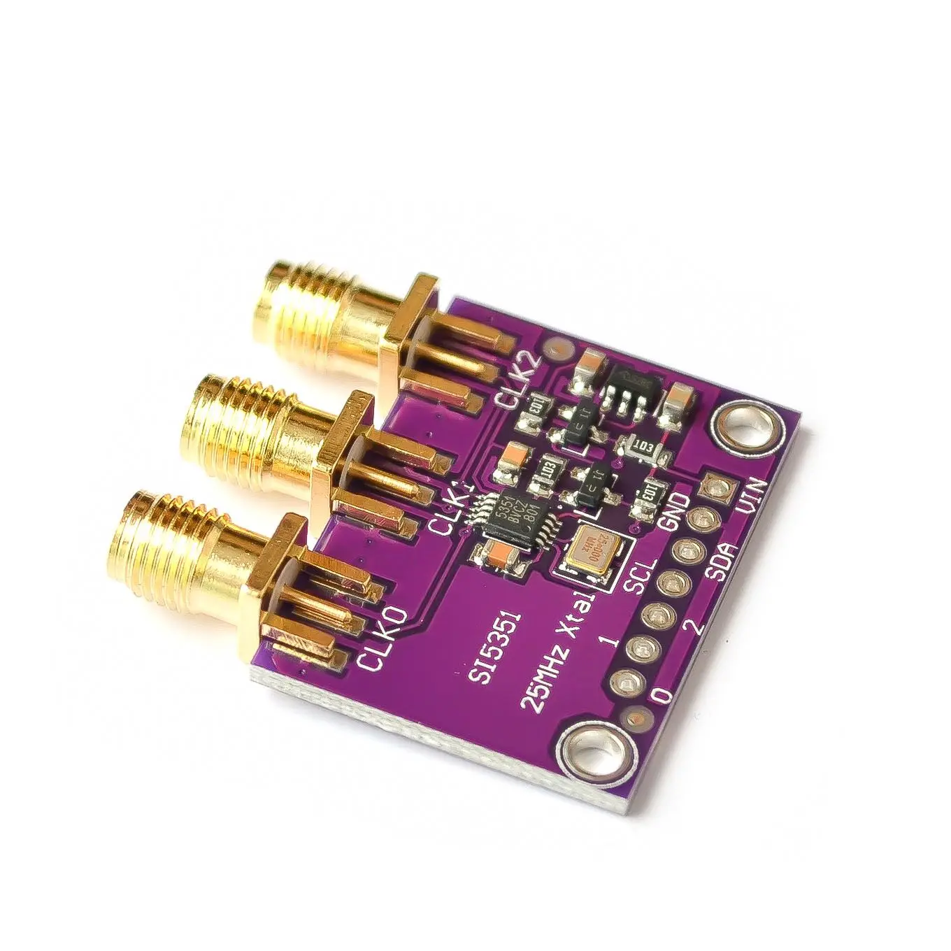 5351 Si5351A Si5351 Clock Signal Generator Breakout Board For Arduino IDE I2C Controller SMA Connector 3.3V LDO Regulator
5351 Si5351A Si5351 Clock Signal Generator Breakout Board For Arduino IDE I2C Controller SMA Connector 3.3V LDO Regulator