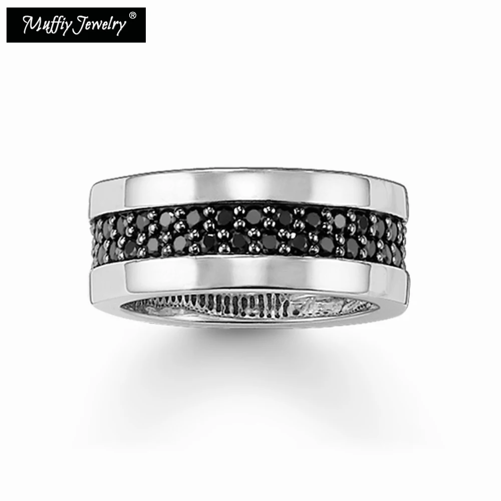 Band Ring Black CZ in 925 Sterling Silver Ring,TS Gift for Women & Men,Thomas Style Vintage Ts Factory Price 2017 Fine Jewelry
Band Ring Black CZ in 925 Sterling Silver Ring,TS Gift for Women & Men,Thomas Style Vintage Ts Factory Price 2017 Fine Jewelry