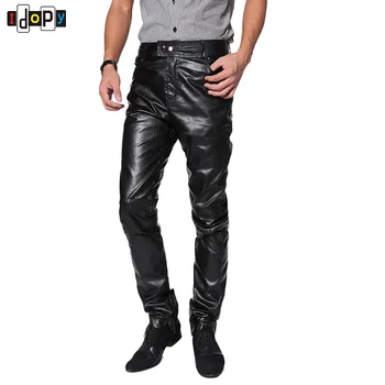 Fashion Trend Black PU Faux Leather Pants Skinny Mens Joggers Biker Pants Casual Tousers For Men
Fashion Trend Black PU Faux Leather Pants Skinny Mens Joggers Biker Pants Casual Tousers For Men