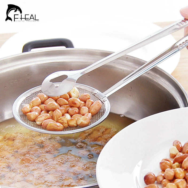 FHEAL Kitchen Accessories Food Oil Strainer Clip Stainless Steel Food Strainer for Kitchen Tool Mesh Spoon Fried Filter BBQ Tool
FHEAL Kitchen Accessories Food Oil Strainer Clip Stainless Steel Food Strainer for Kitchen Tool Mesh Spoon Fried Filter BBQ Tool