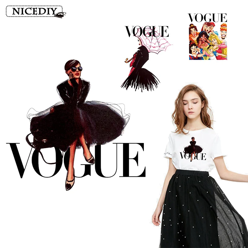 Nicediy VOGUE Iron On Patches For Clothes DIY Tshirt Clothing Fashion Patch Printed Thermal Transfer Sticker Stripe Nirvana DIY
Nicediy VOGUE Iron On Patches For Clothes DIY Tshirt Clothing Fashion Patch Printed Thermal Transfer Sticker Stripe Nirvana DIY