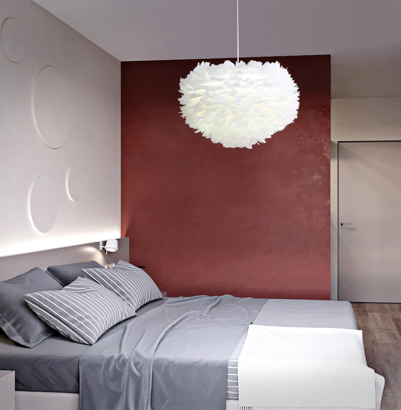 Pendant Lamp E27 Nordic Creative Designer lighting Goose Feather Suspension Luminaire Pendant light
Pendant Lamp E27 Nordic Creative Designer lighting Goose Feather Suspension Luminaire Pendant light