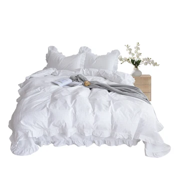 Bed Sheet Set 4-piece Bedding Soft Sheet & Pillow Case Duvet Cover Set - Full, White
Bed Sheet Set 4-piece Bedding Soft Sheet & Pillow Case Duvet Cover Set - Full, White