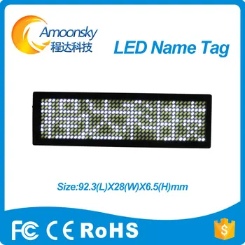 white led name tag scrolling screen business card tag display advertising rechargeable programmed digital display english
white led name tag scrolling screen business card tag display advertising rechargeable programmed digital display english