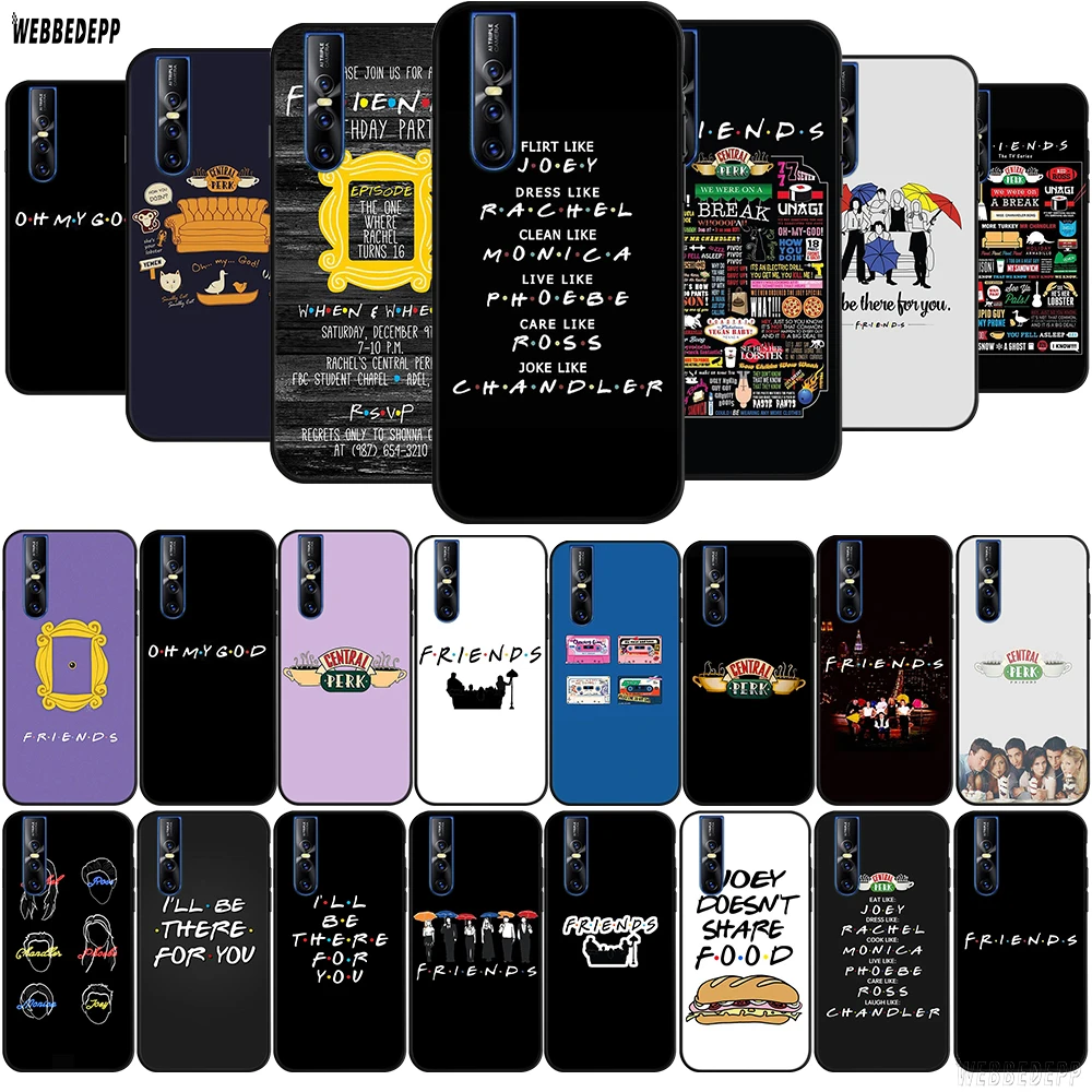 WEBBEDEPP Central Perk Coffee friends tv TPU Case for vivo Y17 Y53 Y55s Y67 Y75 Y81s Y85 Y89 Y91 Y91C Y95 Y93 V5s V7 V9 | Мобильные