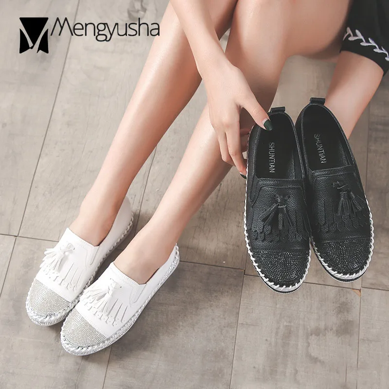 Tassel Espadrilles Shoes Ladies Women Genuine Leather Oxford Shoes Bling Bling Crystal Fishermen Shoes Patchwork Flats Moccasins
Tassel Espadrilles Shoes Ladies Women Genuine Leather Oxford Shoes Bling Bling Crystal Fishermen Shoes Patchwork Flats Moccasins