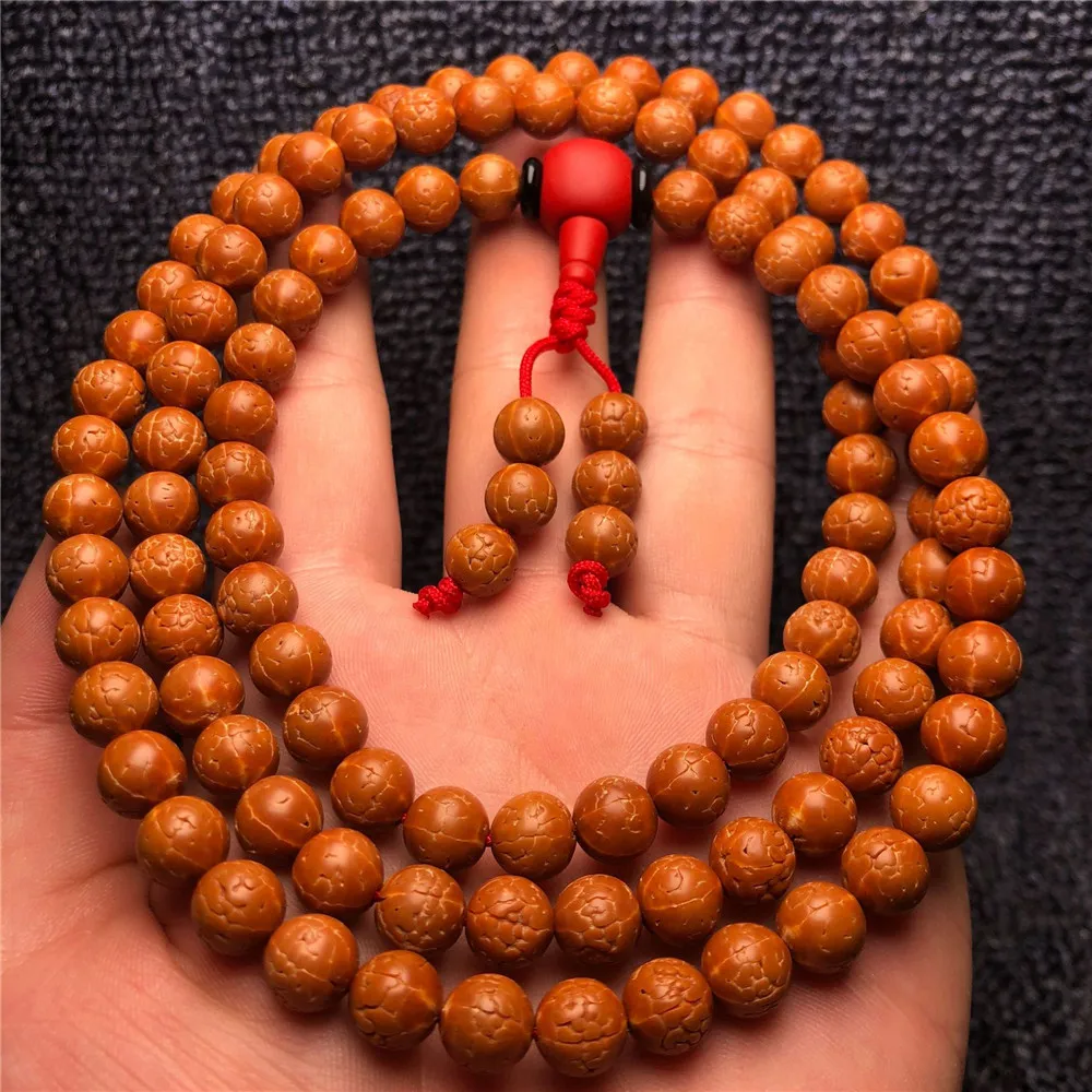 Wholesale New Natural 5-petal Dragon Scale Rudraksha Strand Bracelet Grinded Toothless 8mm 108 Beads Mala Bracelet DIY Jewelry
Wholesale New Natural 5-petal Dragon Scale Rudraksha Strand Bracelet Grinded Toothless 8mm 108 Beads Mala Bracelet DIY Jewelry