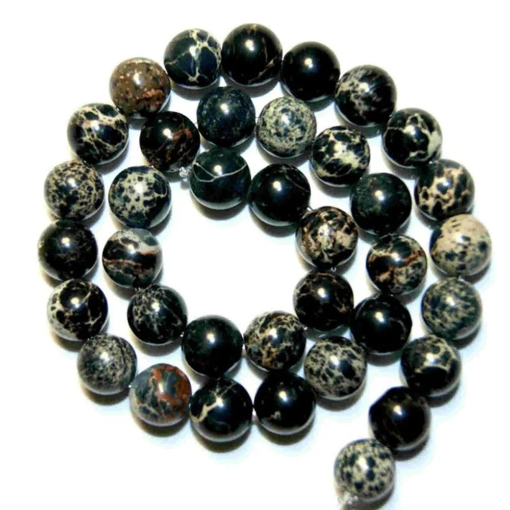 95pcs Natural Stone Beads Black Imperial Stone Beads Emperor Stone Loose Beads For Jewelry Making Bracelet 4/6/8/10/12mm
95pcs Natural Stone Beads Black Imperial Stone Beads Emperor Stone Loose Beads For Jewelry Making Bracelet 4/6/8/10/12mm