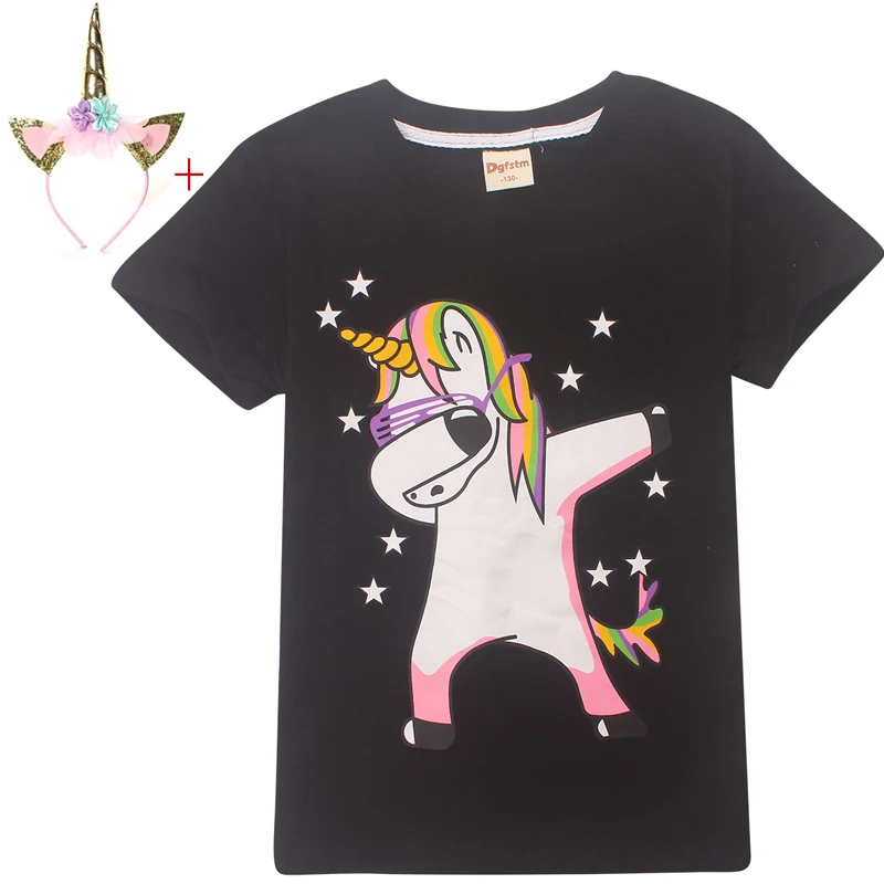 Children's Dabbing Unicorn headband Kawaii Funny Printing Tee Shirts Boy and Girl Summer Short Sleeve T-shirts Kid's Casual Tops
Children's Dabbing Unicorn headband Kawaii Funny Printing Tee Shirts Boy and Girl Summer Short Sleeve T-shirts Kid's Casual Tops