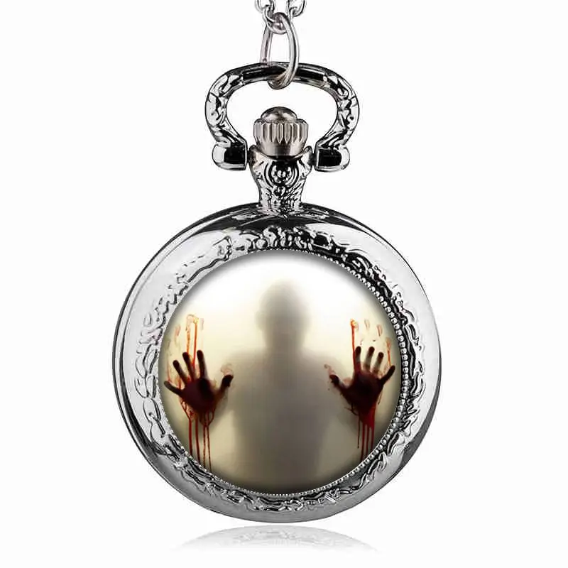 Bronze/Silver The Walking Dead Theme Zombie Design Quartz Pendant Pocket Watch Best Gift To American Drama Fans #112303
Bronze/Silver The Walking Dead Theme Zombie Design Quartz Pendant Pocket Watch Best Gift To American Drama Fans #112303