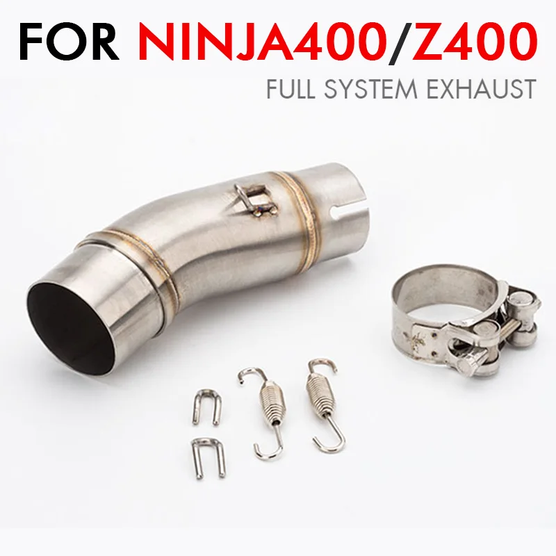 NINJA 400 Z400 Full System Motorcycle Exhaust Pipe Escape Moto Middle Link Pipe For Kawasaki Z250 Z300 Ninja 250R 300 Slip-on
NINJA 400 Z400 Full System Motorcycle Exhaust Pipe Escape Moto Middle Link Pipe For Kawasaki Z250 Z300 Ninja 250R 300 Slip-on