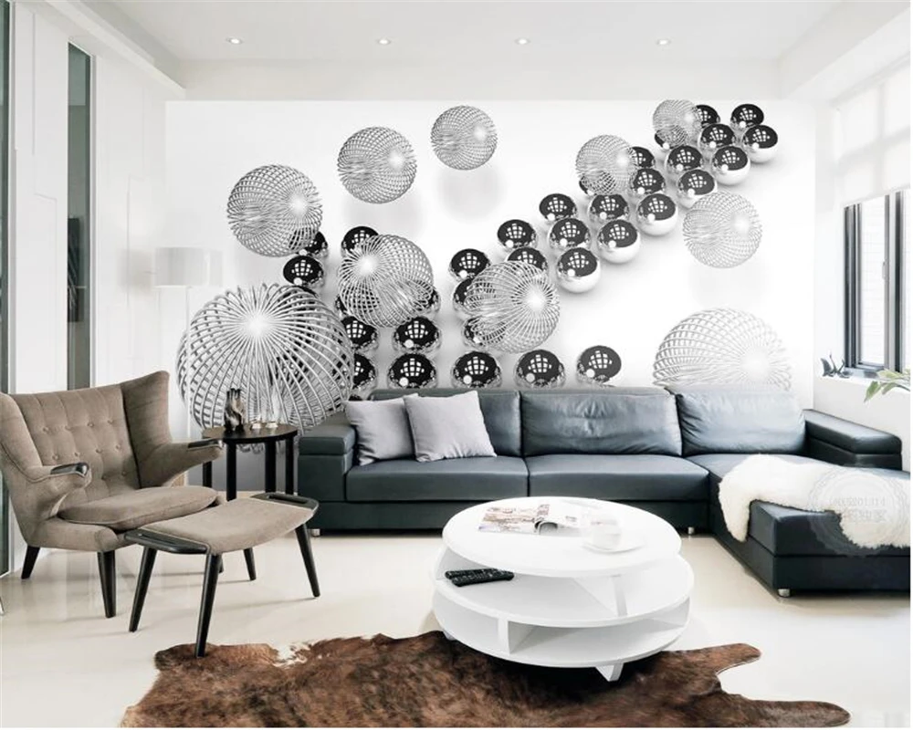 beibehang 3d Horizontal Fashion Wallpaper Metal Sphere Extend Space Modern Simple Backdrop Wall papel de parede 3d wallpaper
beibehang 3d Horizontal Fashion Wallpaper Metal Sphere Extend Space Modern Simple Backdrop Wall papel de parede 3d wallpaper