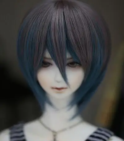 Новинка парик для куклы BJD 1/3 1/4 22-23 см 18-18 5 волосы дяди принц коричневый синий