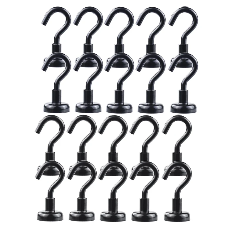 Heavy Duty Black Magnetic Hooks, Strong Neodymium Black Magnet Hook For Home, Kitchen, Workplace, Office And Garage, Hold Up T
Heavy Duty Black Magnetic Hooks, Strong Neodymium Black Magnet Hook For Home, Kitchen, Workplace, Office And Garage, Hold Up T