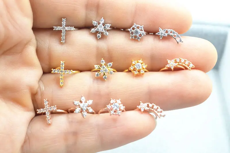 50pcs Body Jewelry Piercing - SHINE CZ Gems 20G Ear Helix Bar Lip Rings Bend Nose Septum Ring Cartilage Ear Diath Rings NEW
50pcs Body Jewelry Piercing - SHINE CZ Gems 20G Ear Helix Bar Lip Rings Bend Nose Septum Ring Cartilage Ear Diath Rings NEW