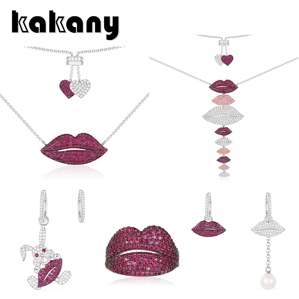 KAKANY original 1:1 high quality 925 sterling silver Moroccan classic red lips series European women's fashion accessories
KAKANY original 1:1 high quality 925 sterling silver Moroccan classic red lips series European women's fashion accessories