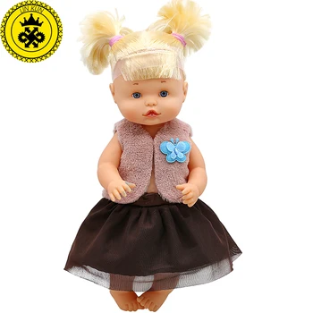 Doll Clothes Brown sleeveless jacket + lace skirt Suit Fit 33-35cm 14inch Doll Spanish Doll Accessories 644
Doll Clothes Brown sleeveless jacket + lace skirt Suit Fit 33-35cm 14inch Doll Spanish Doll Accessories 644