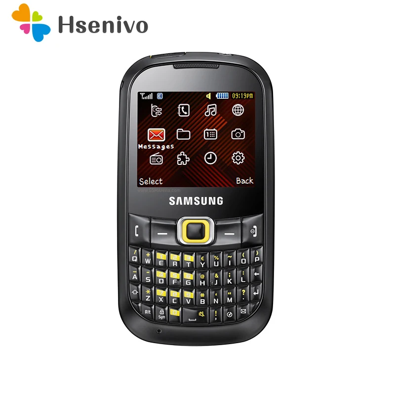 B3210 100% оригинальная разблокированная Samsung CorbyTXT GSM Одна sim карта FM Bluetooth радио QWERTY