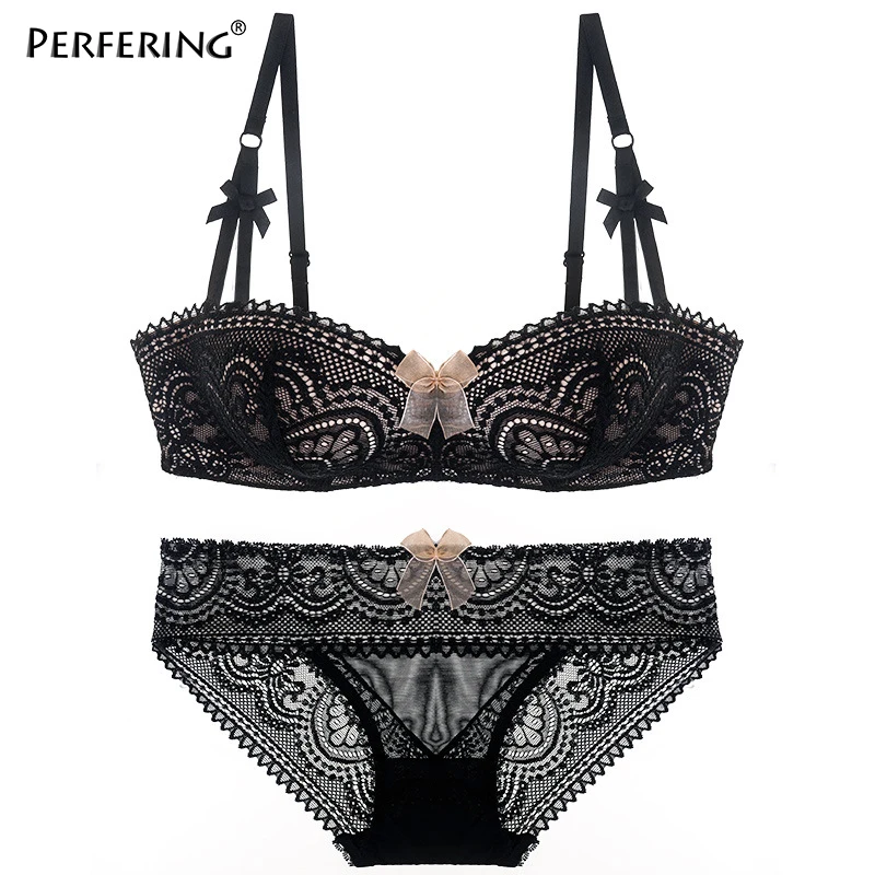 Perfering Push up Bra Set Underwear Sexy Lace Bras Bragas Brassiere Transparent Ladies Plus Size Panties Bow Lolita Women
Perfering Push up Bra Set Underwear Sexy Lace Bras Bragas Brassiere Transparent Ladies Plus Size Panties Bow Lolita Women