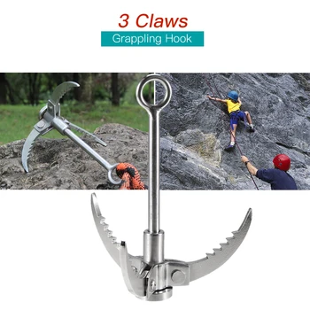 Grappling Hook Folding Foldable Survival Claw Stainless Steel Hook Outdoor Camping Equipment Exploring Climbing Sawtooth Anchor
Grappling Hook Folding Foldable Survival Claw Stainless Steel Hook Outdoor Camping Equipment Exploring Climbing Sawtooth Anchor