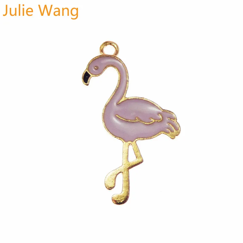 Julie Wang 10PCS Alloy Gold Base Pink Enamel Flamingos Bird Charms For Neckalce Pendant Findings DIY Jewelry Making Accessories
Julie Wang 10PCS Alloy Gold Base Pink Enamel Flamingos Bird Charms For Neckalce Pendant Findings DIY Jewelry Making Accessories