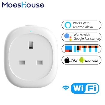 UK WiFi Smart Socket Power Plug Outlet Mobile APP Remote Control Energy Monitor Works with Alexa Google Home No Hub Required
UK WiFi Smart Socket Power Plug Outlet Mobile APP Remote Control Energy Monitor Works with Alexa Google Home No Hub Required