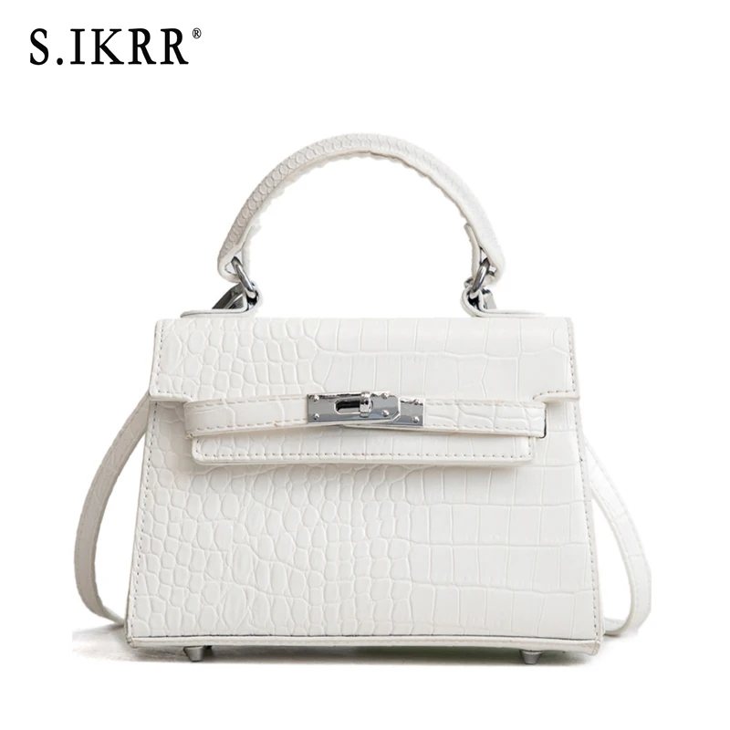 S.IKRR Women Totes Mini Solid Rivet Lock Alligator Handbag Ladies Evening Clutch Shoulder Crossbody Messenger Bag
S.IKRR Women Totes Mini Solid Rivet Lock Alligator Handbag Ladies Evening Clutch Shoulder Crossbody Messenger Bag