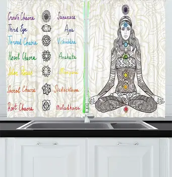 Chakra Curtains Sketch Image Yoga Posed Girl Peace Spots Ancient Relax Ritual Window Decor Panels Set Cafe Multi
Chakra Curtains Sketch Image Yoga Posed Girl Peace Spots Ancient Relax Ritual Window Decor Panels Set Cafe Multi