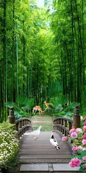 Custom Photo Wallpaper 3D Green Water Forest Flowers Promenade Linglu Scenery porch Background Wall Painting Wallpaper
Custom Photo Wallpaper 3D Green Water Forest Flowers Promenade Linglu Scenery porch Background Wall Painting Wallpaper
