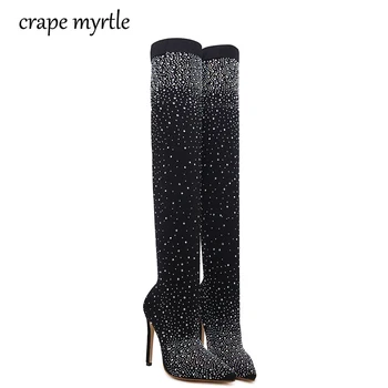 Autumn women Spring boots platform high heels pointed toe pumps Over The Knee Boots rhinestone pumps High Heels Boots YMA232
Autumn women Spring boots platform high heels pointed toe pumps Over The Knee Boots rhinestone pumps High Heels Boots YMA232