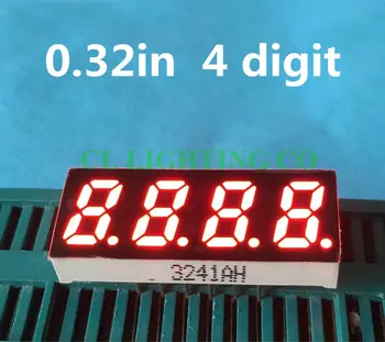 4 Bit 7 Segment RED LED Display 0.32 inch Digital Tube Plastic Metal Common ANODE(Nixie tube)
4 Bit 7 Segment RED LED Display 0.32 inch Digital Tube Plastic Metal Common ANODE(Nixie tube)