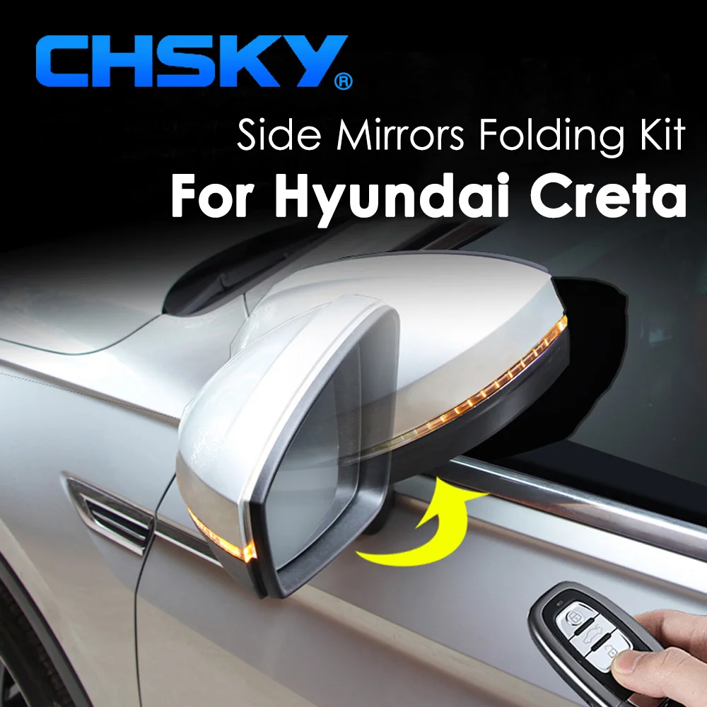 CHSKY Car Side Mirror Folding Kit For Hyundai Creta 2014-2018 auto Side Mirror Folding Rear View Mirror fold unfold Car Styling
CHSKY Car Side Mirror Folding Kit For Hyundai Creta 2014-2018 auto Side Mirror Folding Rear View Mirror fold unfold Car Styling