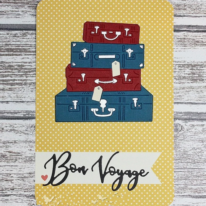 Vintage Suitcase Stack Metal Cutting Dies Stencil for DIY Scrapbooking Photo Album Embossing Paper Card Decorative Craft Die Cut
Vintage Suitcase Stack Metal Cutting Dies Stencil for DIY Scrapbooking Photo Album Embossing Paper Card Decorative Craft Die Cut