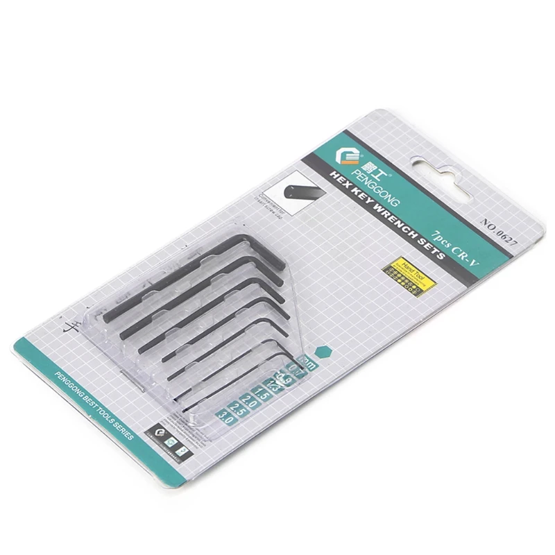 7 Pcs 0.7mm-3mm Mini Micro Hexagon Hex Allen Key Set Wrench Screwdriver Tool Kit
7 Pcs 0.7mm-3mm Mini Micro Hexagon Hex Allen Key Set Wrench Screwdriver Tool Kit