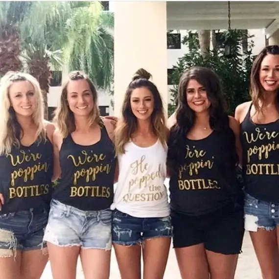 personalize glitter Poppin Bottles wedding Bridesmaids Bride Tank tops tees singlets Bachelorette t Shirts Party favors
personalize glitter Poppin Bottles wedding Bridesmaids Bride Tank tops tees singlets Bachelorette t Shirts Party favors