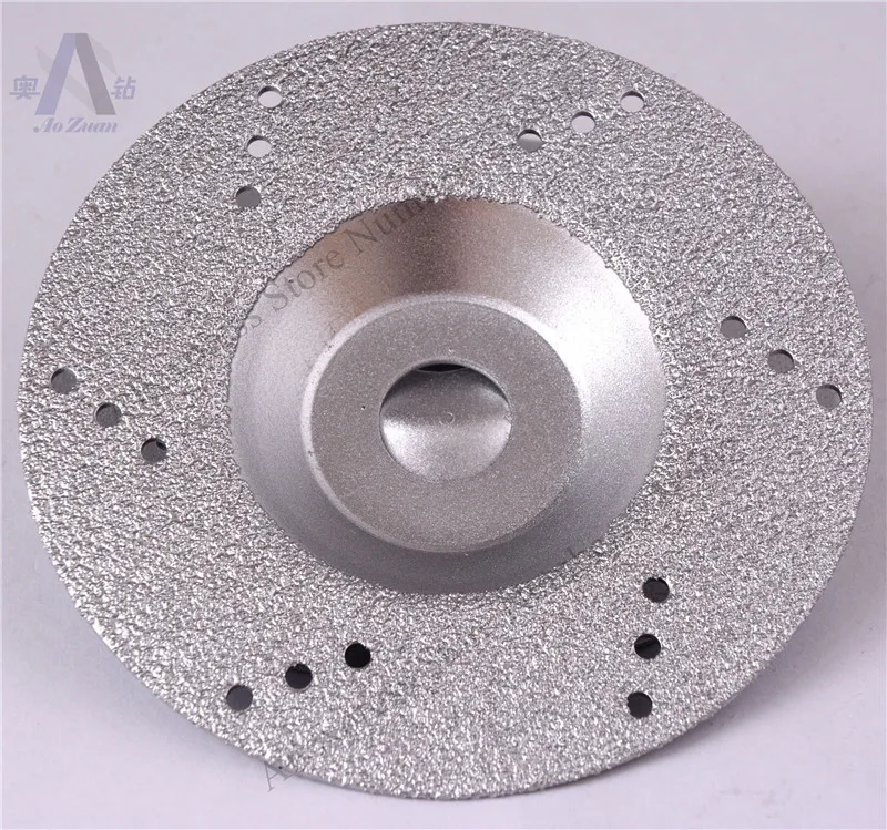 4" 100mm Silk Color 18 Holes Vacuum Brazed Diamond Grinding and Cutting Disc Wheel CONVEX DISH SHAPED For Angle Grinder
4" 100mm Silk Color 18 Holes Vacuum Brazed Diamond Grinding and Cutting Disc Wheel CONVEX DISH SHAPED For Angle Grinder