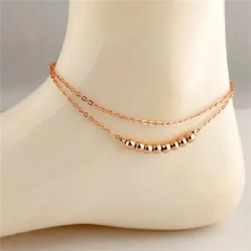 MISANANRYNE Fashion Women's Gold Color Bead Double Chain Anklet Ankle Bracelet Barefoot Sandal Beach Foot Jewelry
MISANANRYNE Fashion Women's Gold Color Bead Double Chain Anklet Ankle Bracelet Barefoot Sandal Beach Foot Jewelry