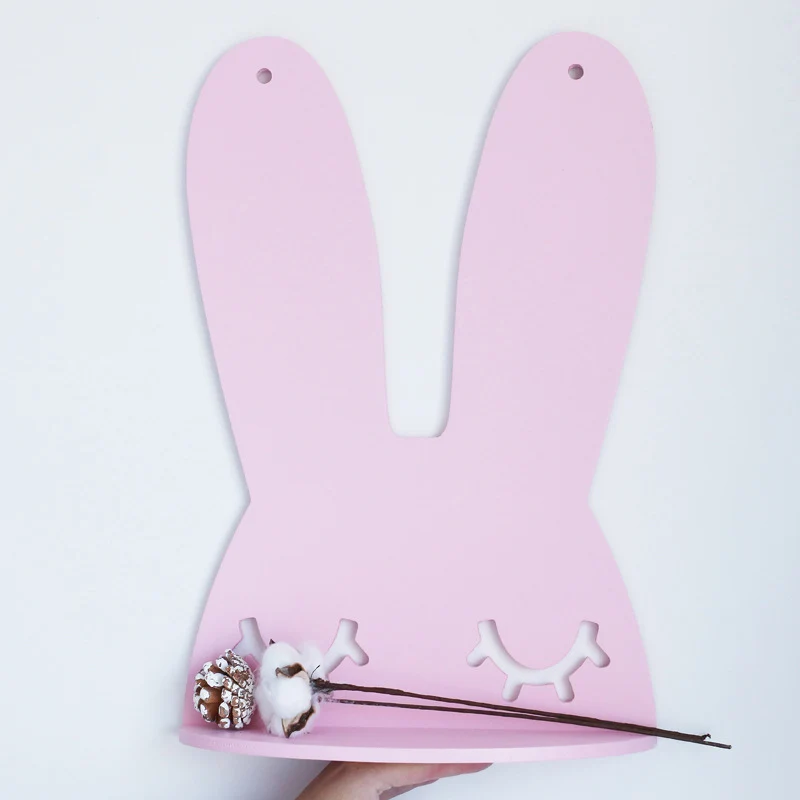 Nordic Style wood rabbit Head Wall Shelves Wooden Wall Clapboard for kids Room Decoration Supplie
Nordic Style wood rabbit Head Wall Shelves Wooden Wall Clapboard for kids Room Decoration Supplie