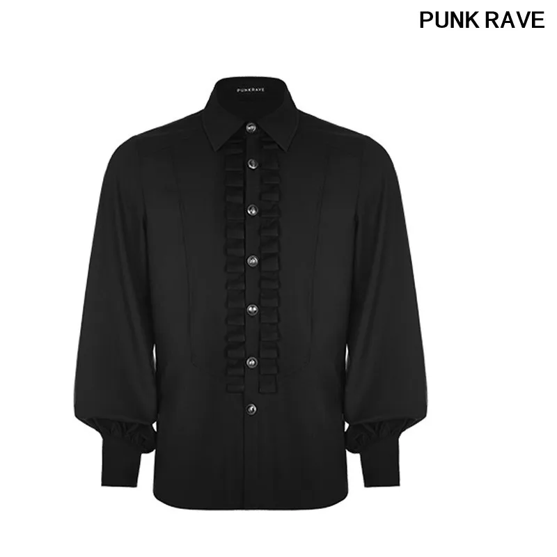 Gothic Lantern Sleeves Pleated Frill Men Shirts fashion Pattern Button Inelastic Herringbone Woven blouse PUNK RAVE WY-846CCM
Gothic Lantern Sleeves Pleated Frill Men Shirts fashion Pattern Button Inelastic Herringbone Woven blouse PUNK RAVE WY-846CCM